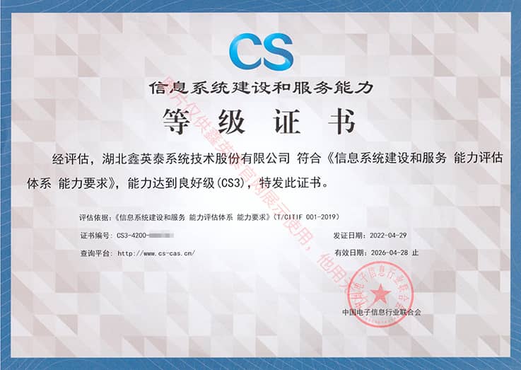 CS3-信息系統(tǒng)建設和服務能力-（正本）